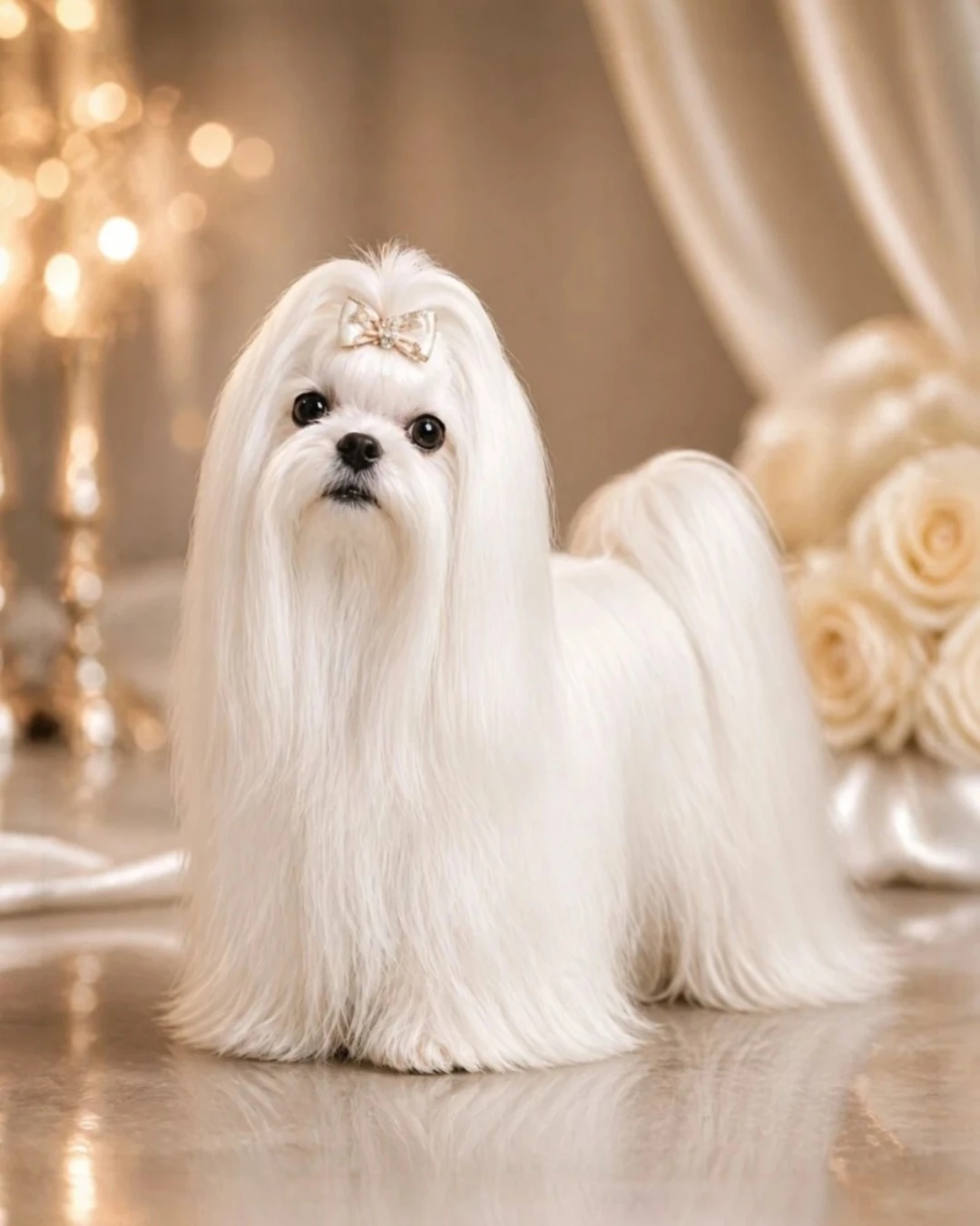 Maltese w typie wystawowym